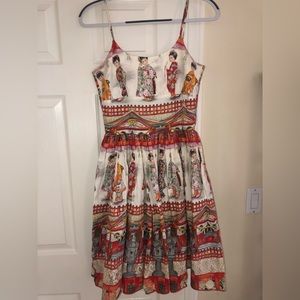 Bernie Dexter 1950s Style Novelty Print Dress
